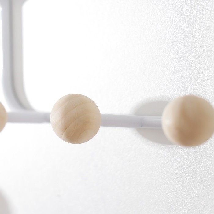 Крючки декоративные металл Крючки декоративные металл "Сеть" белый 15,5х12х25 см