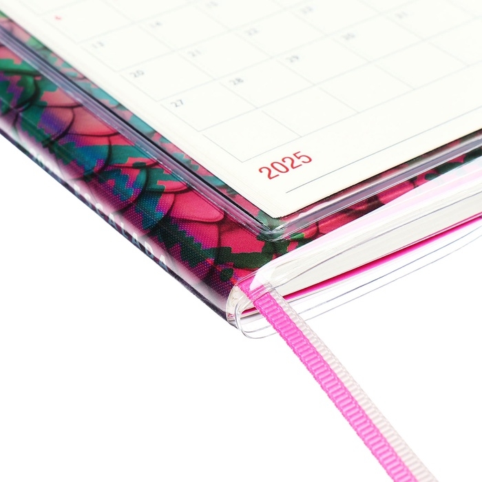 Еженедельник датир 2025г 180х127мм мягк обл ПВХ 64л ESCALADA ЗМЕЯ МАЛИНОВАЯ, кр бл 70 г/м² Еженедельник датир 2025г 180х127мм мягк обл ПВХ 64л ESCALADA ЗМЕЯ МАЛИНОВАЯ, кр бл 70 г/м²