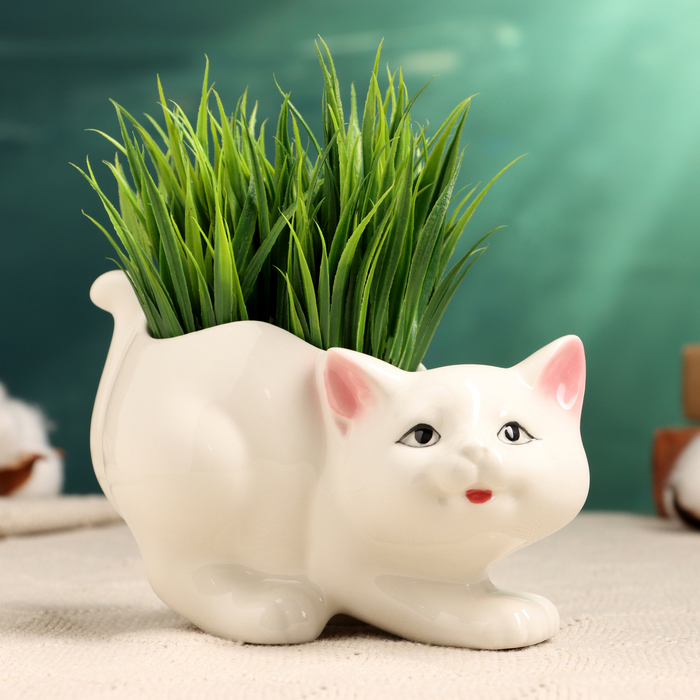 Горшок  Горшок "Кошка" 15х7,5х10см
