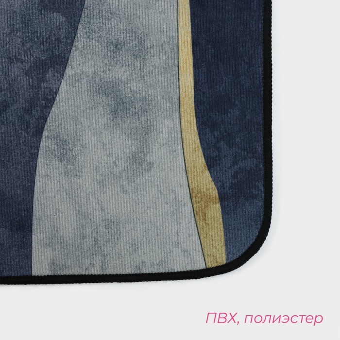 Коврики для ванной и туалета Доляна «Вега», 2 шт: 50×80 см, 50×40 см