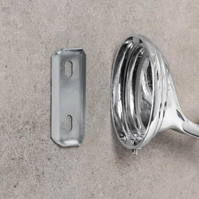 Держатель для зубных щёток, настенный Держатель для зубных щёток, настенный"Accoona A11103", стекло, цвет хром