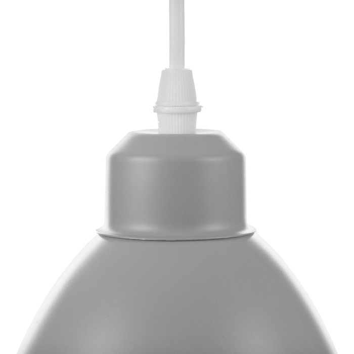 Светильник BayerLux Подвес  Светильник BayerLux Подвес "Овал" 1x40Вт E27 серый 14х14х18-98 см