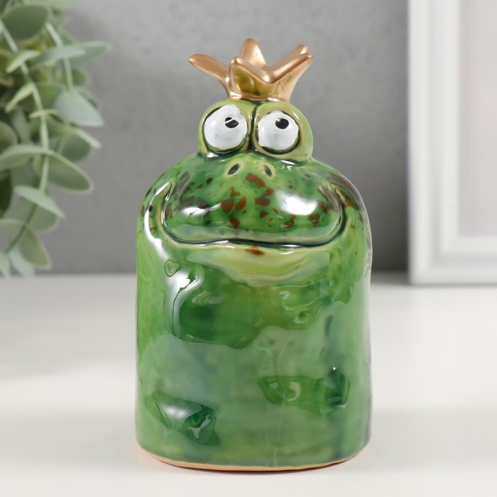 Сувенир керамика Сувенир керамика "Лягуха-принц в короне" 6,7х6,8х11,8 см