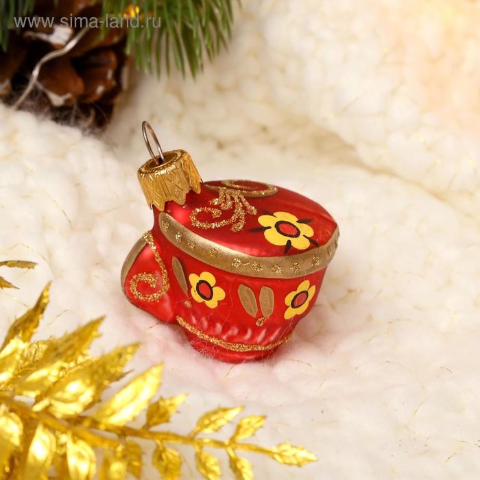 Елочное украшение Елочное украшение "Чашка Народные Узоры", в подарочной упаковке, h-5 см
