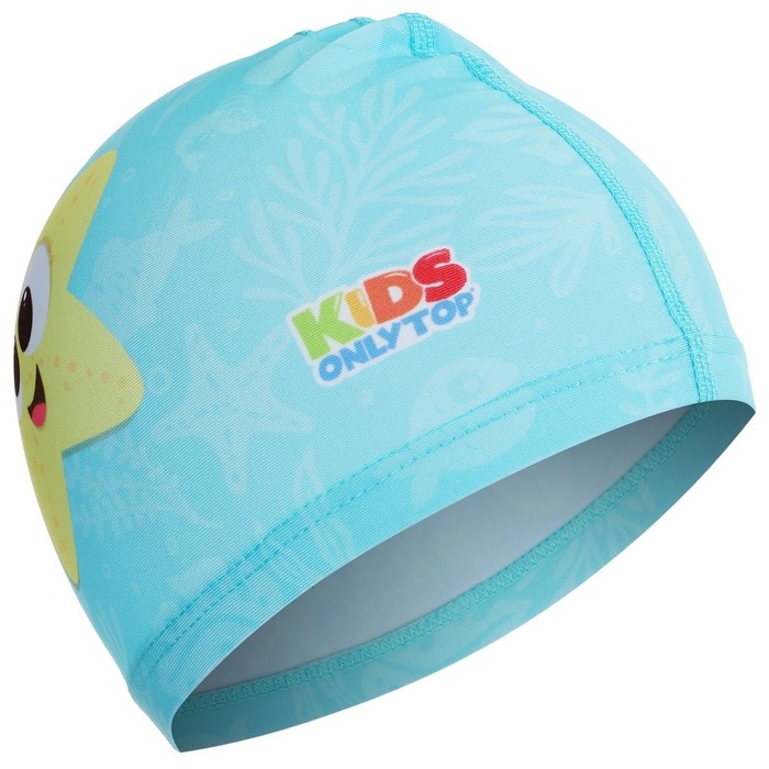 Шапочка для плавания детская ONLYTOP «Весёлое купание», тканевая, обхват 46-52 см Шапочка для плавания детская ONLYTOP «Весёлое купание», тканевая, обхват 46-52 см