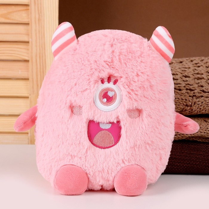 Мягкая игрушка «Монстрик», 19 см, цвет розовый Мягкая игрушка «Монстрик», 19 см, цвет розовый