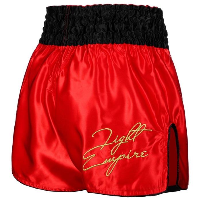 Шорты для тайского бокса FIGHT EMPIRE, р. S, цвет красный
