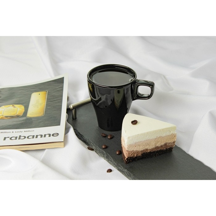 Кружка керамическая Доляна Coffee break, 280 мл, цвет чёрный Кружка керамическая Доляна Coffee break, 280 мл, цвет чёрный