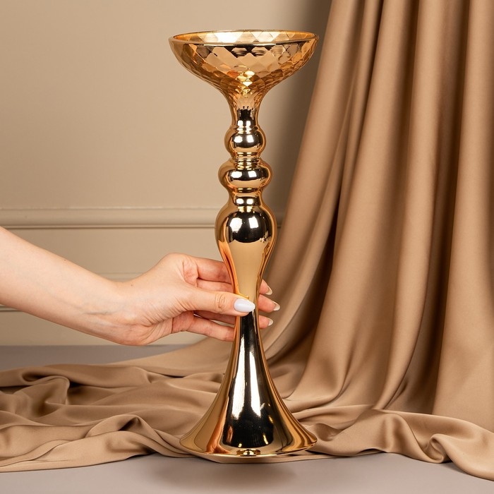 Подсвечник металл на 1 свечу «Ричард» цвет золото 12.5 х 12.5 х 37.5 см Подсвечник металл на 1 свечу «Ричард» цвет золото 12.5 х 12.5 х 37.5 см