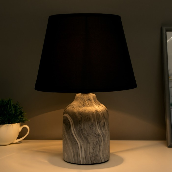 Лампа настольная 38041/1 E14 40Вт серый 20х20х34 см RISALUX