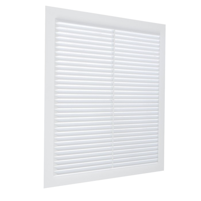 Решетка вентиляционная "КосмоВент" Л300, 300 х 300 мм, с сеткой, неразъемная