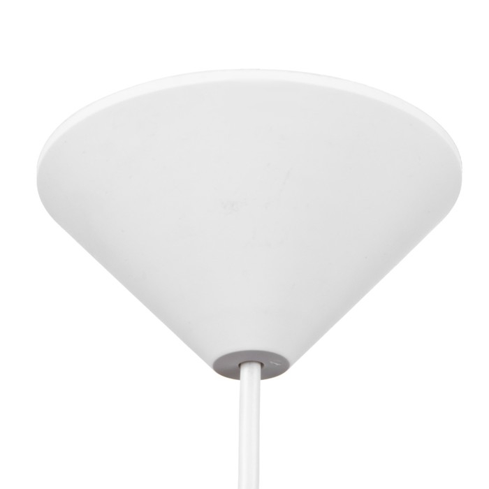 Подвес  Подвес "Конус" 1х15Вт Е27 МОДЕЛЬ: BR 00266 белый/прозрачный 25х25х15см