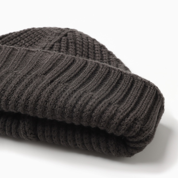 Шапка женская MINAKU, цвет темно-серый, р-р 56-58