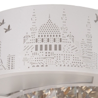 Люстра с ПДУ "Гранде" LED 160Вт 3000-6000К белый 50х50х9 см BayerLux