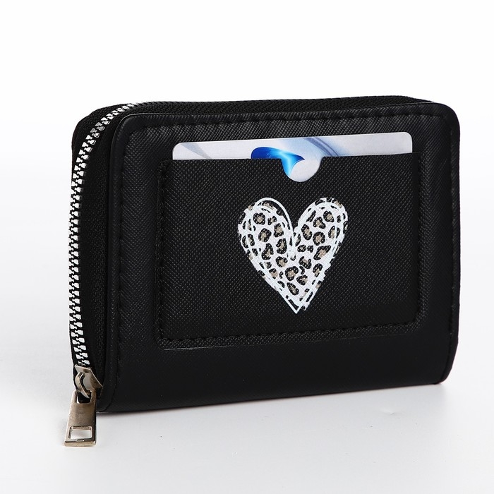 Картхолдер кошелёк &laquo;Сердечко&raquo; 12х 9,5х 2 см