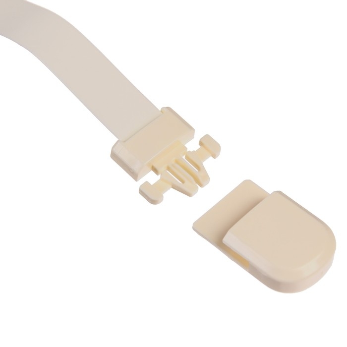 Блокиратор для дверей и ящиков, универсальный, гибкий, 20,5 см, цвет белый, Крошка Я Блокиратор для дверей и ящиков, универсальный, гибкий, 20,5 см, цвет белый, Крошка Я