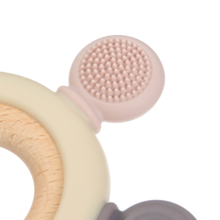 Прорезыватель силиконовый «Массажер», цвет розовый, бежевый, Mum&Baby