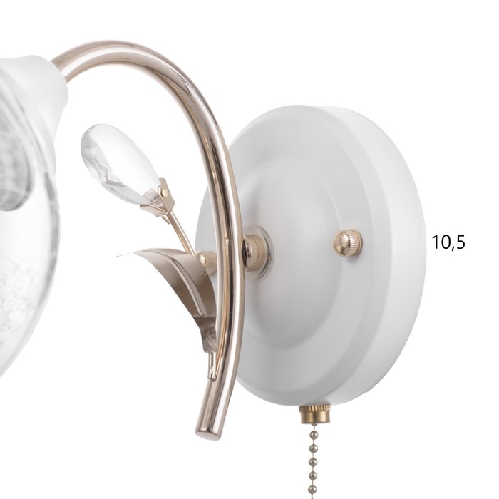 Бра "Фурия" 1х60Вт Е27 Золото, белый