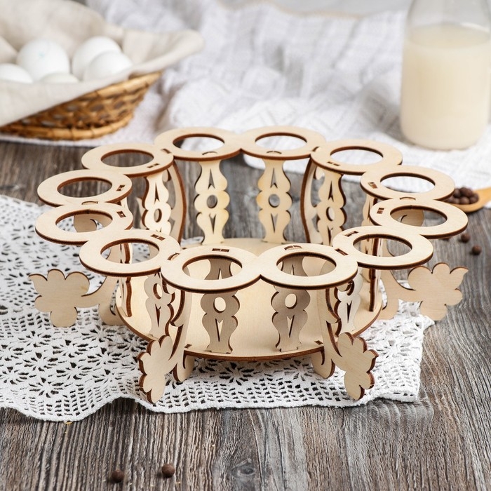 Подставка для яиц пасхальная, 12 ячеек, 26×26×15 см Подставка для яиц пасхальная, 12 ячеек, 26×26×15 см