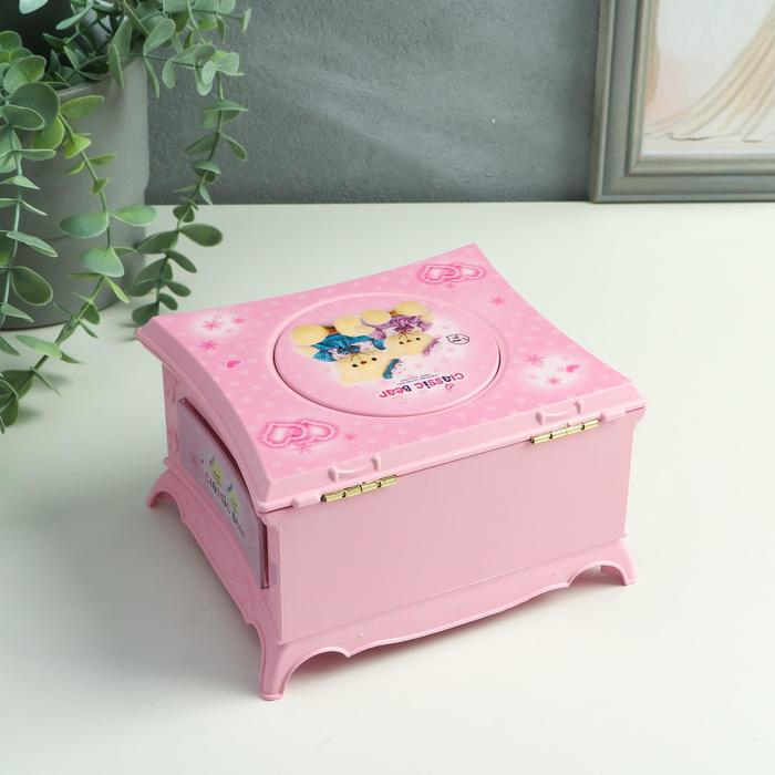 Шкатулка музыкальная Шкатулка музыкальная "Розовый ларец" 15х9х13,5 см