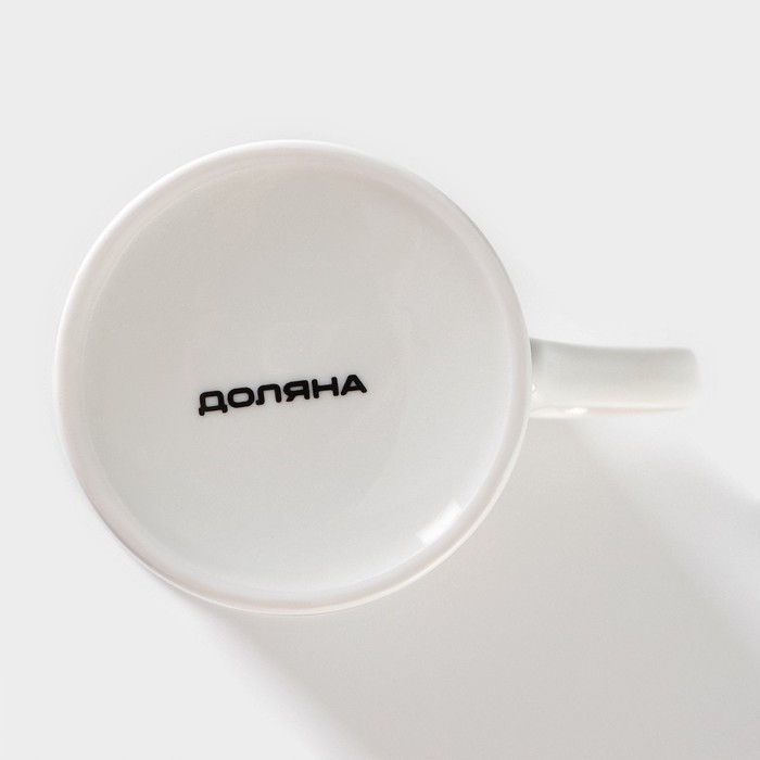Кружка фарфоровая Доляна &laquo;Одуванчики&raquo;, 300 мл