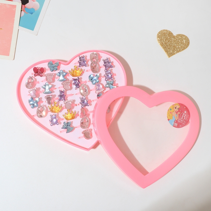 Кольца детские набор 36шт «Выбражулька» ассорти воображение, форма МИКС, цвет МИКС, б-р Кольца детские набор 36шт «Выбражулька» ассорти воображение, форма МИКС, цвет МИКС, б-р