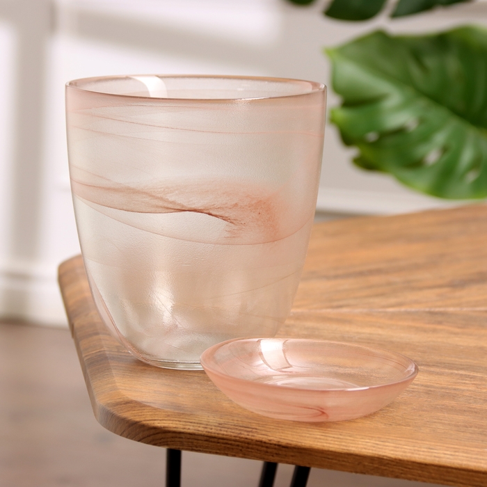 Горшок цветочный с поддоном №3 алебастр коричневый 1 л Горшок цветочный с поддоном №3 алебастр коричневый 1 л