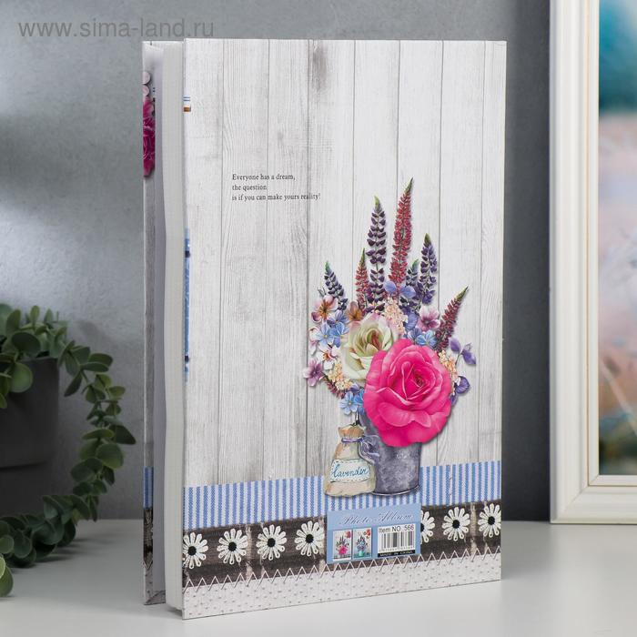 Фотоальбом на 300 фото 10х15 см Фотоальбом на 300 фото 10х15 см "Букет в лейке/ведёрке" в коробке МИКС 33,5х23х5,2 см