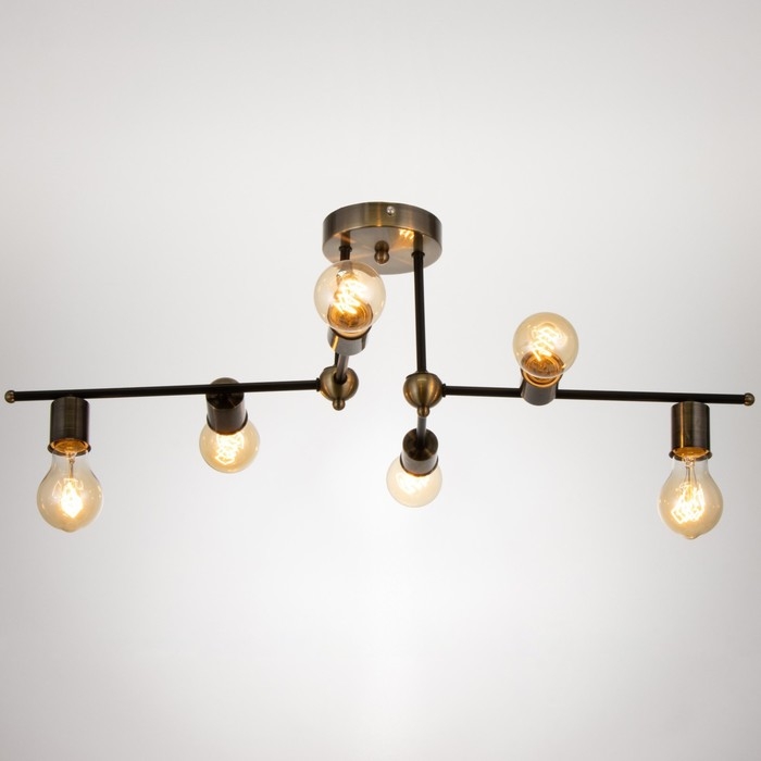 Люстра 2250/6 E27 40Вт черно-бронзовый 70х40х24 см BayerLux