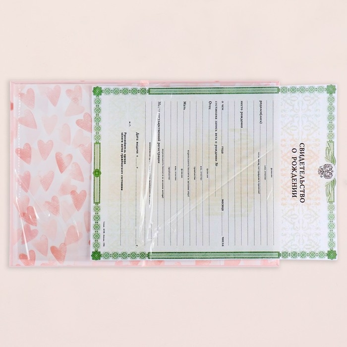 Папка под свидетельство о рождении Папка под свидетельство о рождении "Для девочки" девочка, А5