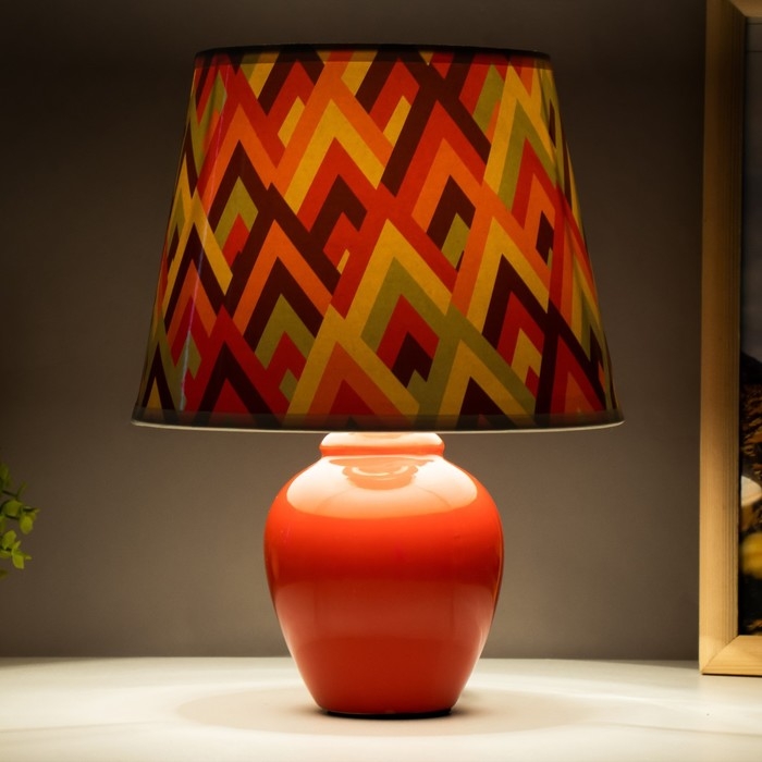 Настольная лампа "Абстракция" Е14 15Вт красный RISALUX