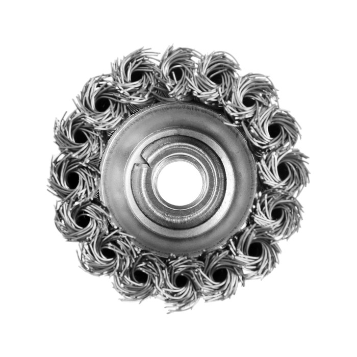 Щетка металлическая для УШМ ЛОМ, крученая проволока,  Щетка металлическая для УШМ ЛОМ, крученая проволока, "чашка", М14, 65 мм