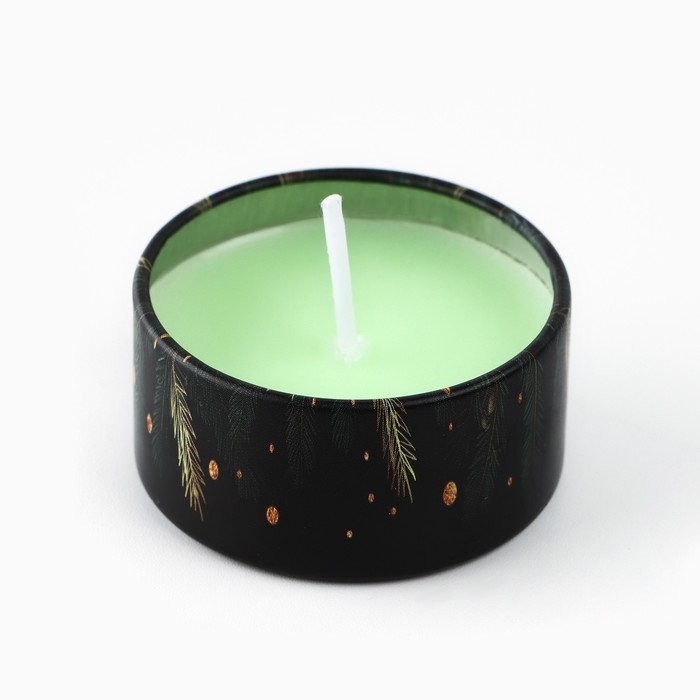 Свеча новогодняя в железной банке «Новый год: Новогодняя«Новый год: аромат еловые ветки, 4.8 см Свеча новогодняя в железной банке «Новый год: Новогодняя«Новый год: аромат еловые ветки, 4.8 см