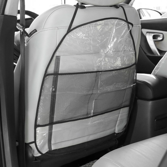 Накидка-органайзер TORSO, на переднее сиденье, 60×43 см, пленка Накидка-органайзер TORSO, на переднее сиденье, 60×43 см, пленка