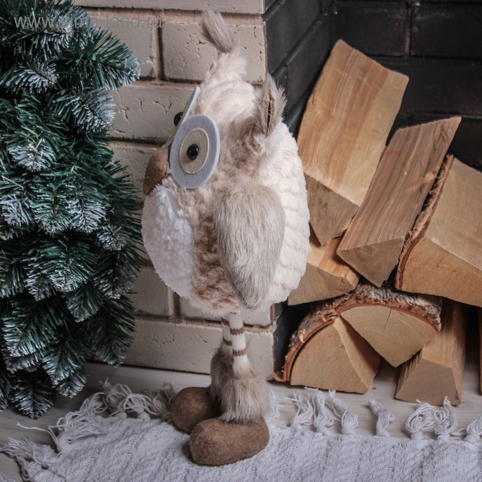 Кукла интерьерная Кукла интерьерная "Сова с полосатыми ножками" 37 см