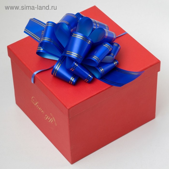 Бант-шар №5 Бант-шар №5 "Золотые полосы", цвет синий