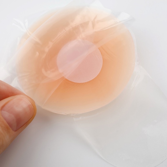 Стикини многоразовые, с подтяжкой, d = 6,5 см, цвет бежевый Стикини многоразовые, с подтяжкой, d = 6,5 см, цвет бежевый