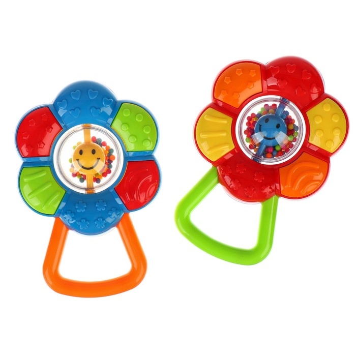 Погремушка «Ромашка», цвет МИКС, Крошка Я Погремушка «Ромашка», цвет МИКС, Крошка Я