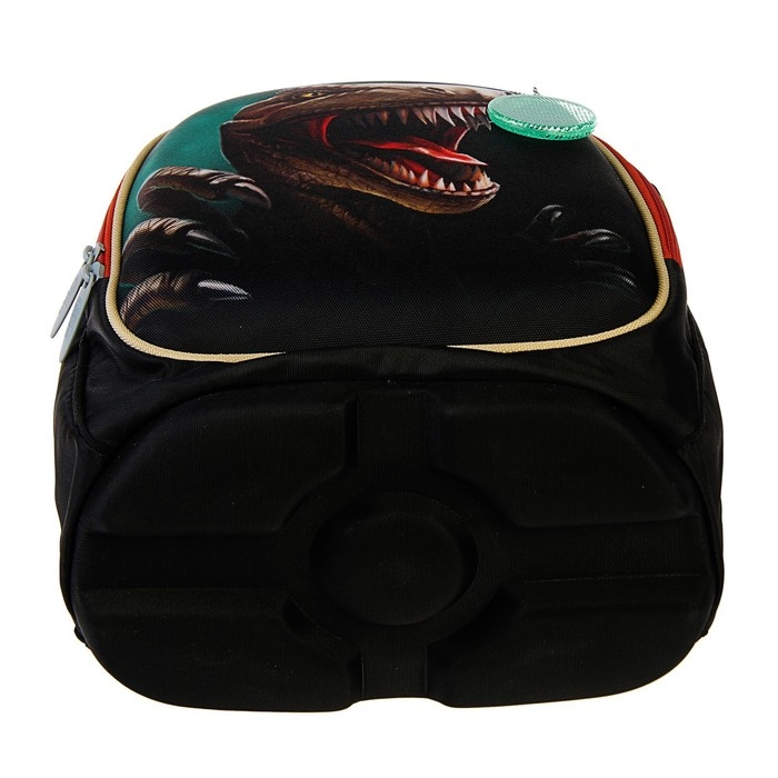 Рюкзак каркасный школьный, 39 х 28 х 18 см, + мешок для обуви, Calligrata П Рюкзак каркасный школьный, 39 х 28 х 18 см, + мешок для обуви, Calligrata П "Крутой дино", зелёный