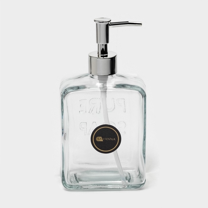 Дозатор для мыла стеклянный 580 мл