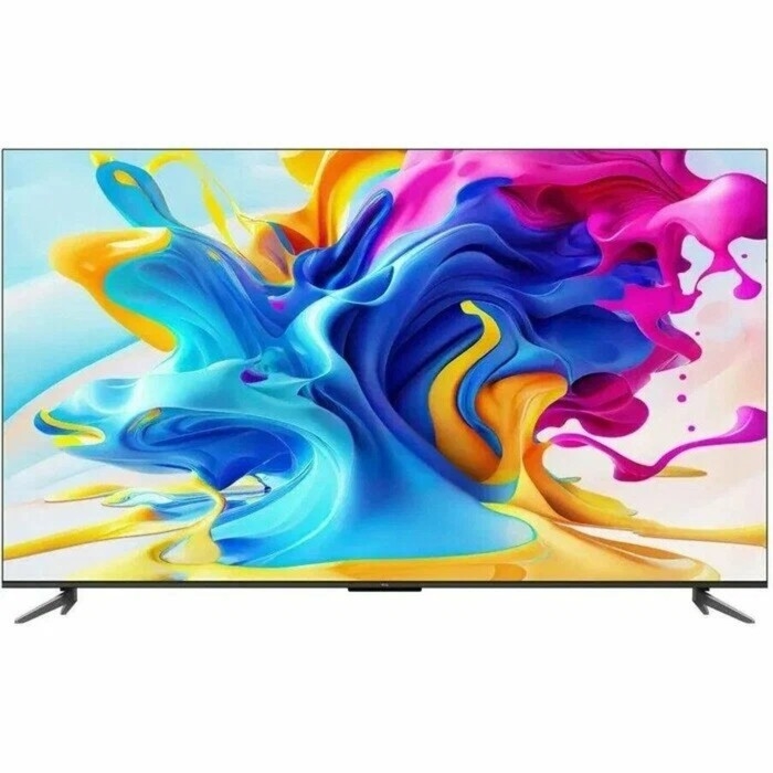Телевизор TCL 75C647, 75 Телевизор TCL 75C647, 75", 3840x2160, DVB-T2/C/S/S2, HDMI 3, USB 1, SmartTV, чёрный