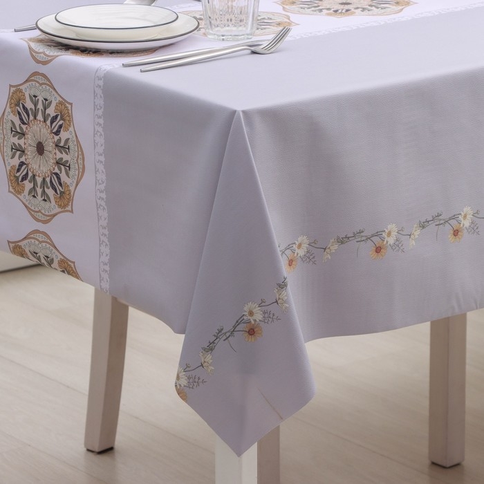 Клеёнка на стол «Ботаника», на тканевой основе, рулон 20 метров, ширина 137 см Клеёнка на стол «Ботаника», на тканевой основе, рулон 20 метров, ширина 137 см