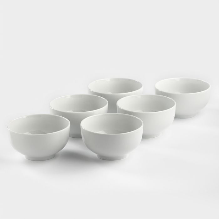 Набор фарфоровых пиал «Бельё», 500 мл, 6 шт. Набор фарфоровых пиал «Бельё», 500 мл, 6 шт.
