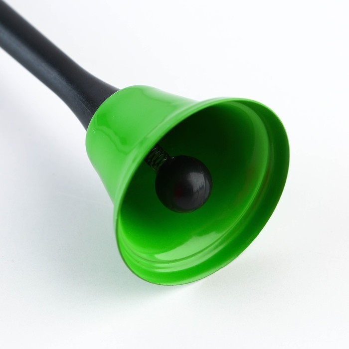 Ручка прикол колокольчик шариковая на открытке на выпускной «Прощай школа» синяя паста 0.8 мм