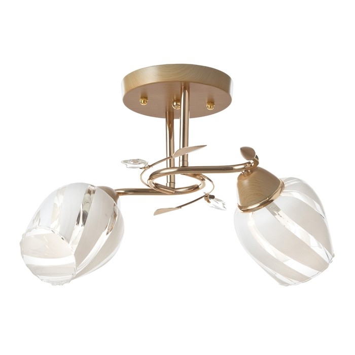 Люстра Люстра "Лепестки" 2x40Вт E27 золото 44х33х28 см