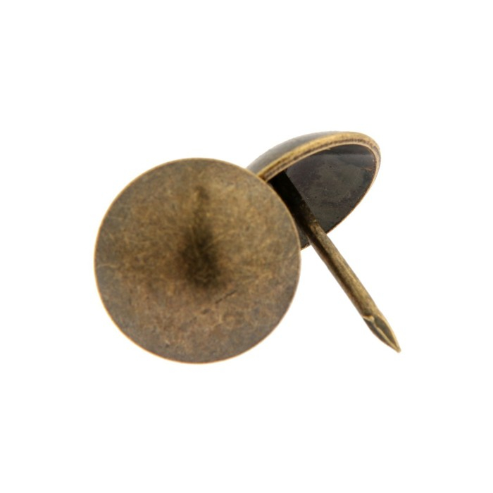 Гвозди ТУНДРА, декоративные, 19х22 мм, бронза, 200 шт Гвозди ТУНДРА, декоративные, 19х22 мм, бронза, 200 шт