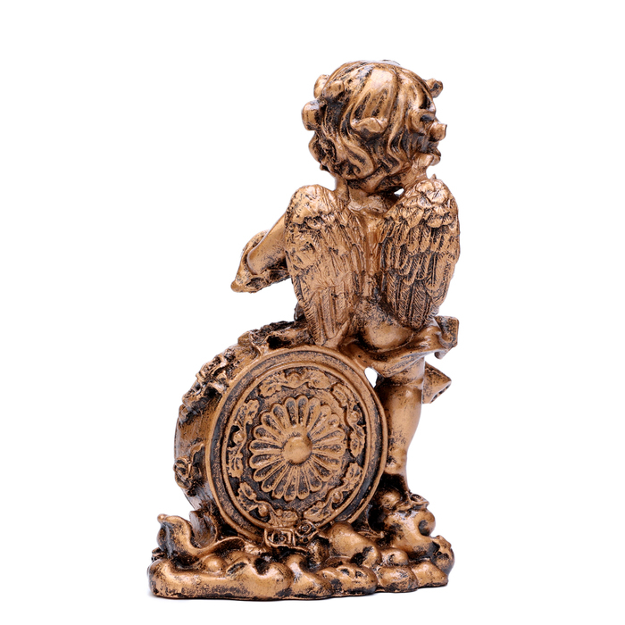 Часы настольные интерьерные на батарейках Часы настольные интерьерные на батарейках "Ангел с книжкой", 12.5 х 23 см, циферблат d-6 см