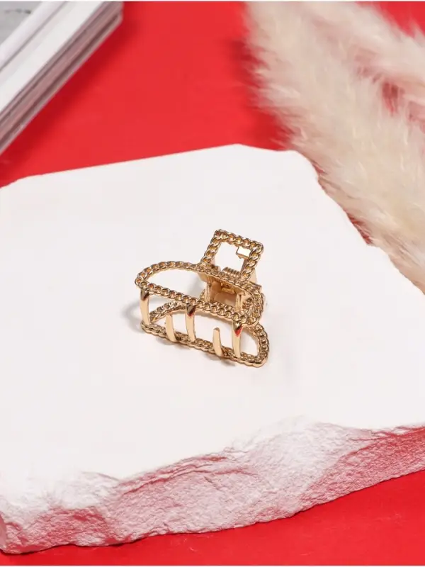 Крабик для волос «Эмма», дуга, 2.5 см, золото Крабик для волос «Эмма», дуга, 2.5 см, золото