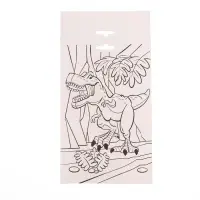 Аппликация стикерами «Весёлый динозавр», EVA стикеры, набор для творчества, стикерная мозаика