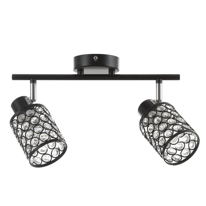 Люстра Люстра "Моки" 2хЕ14 40Вт черный 40х19 см